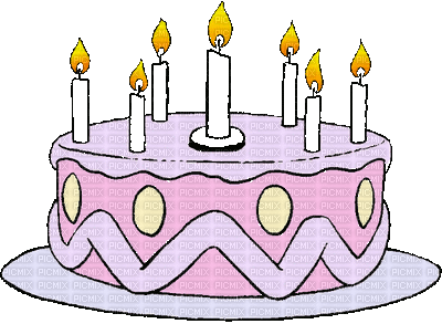 torta rođendan - Darmowy animowany GIF