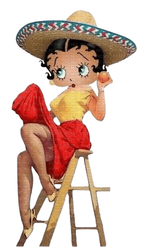 loly33 betty boop mexique - ilmainen png