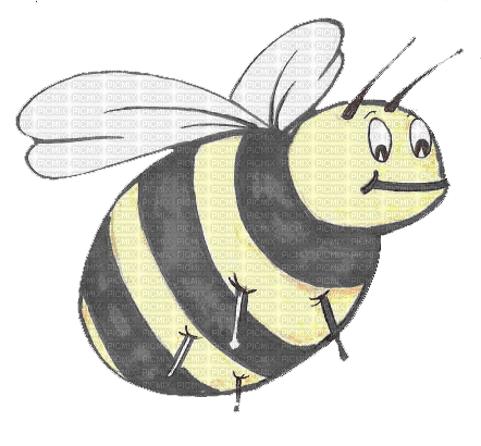 Funny Bee - Бесплатный анимированный гифка