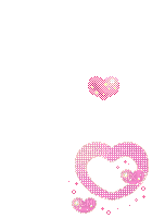 cute popping pink hearts pixel art gif - Free animated GIF