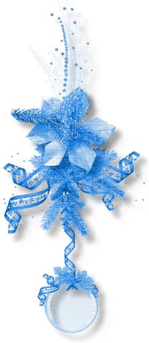 Winter.Christmas.Cluster.Blue - png gratis
