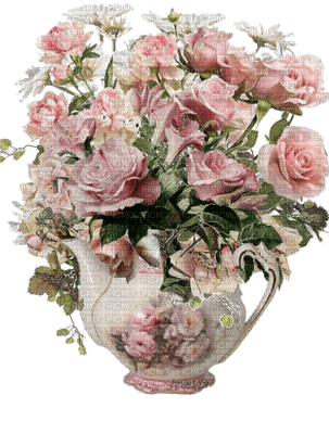 Kaz_Creations Deco Scrap Flowers Vase - Free PNG