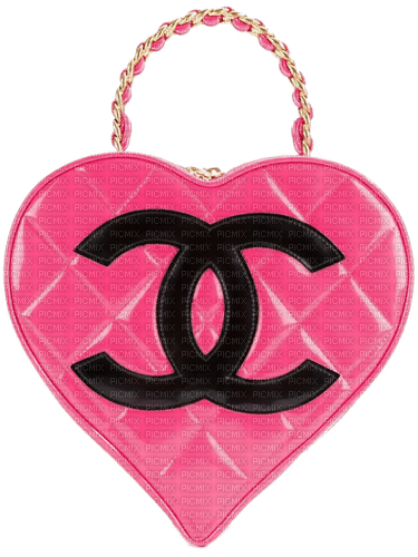 Chanel Bag Gold Black Pink - Bogusia - gratis png