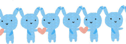 Sweet little Bunnies - Free animated GIF