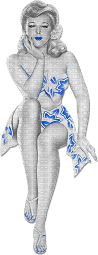soave woman summer beach vintage pin up - 免费PNG