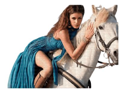 woman with horse bp - ücretsiz png