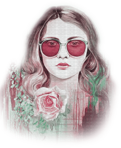 soave woman summer spring sunglasses  pink green - бесплатно png