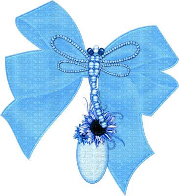 Kaz_Creations Deco Ribbons Bows  Blue  Colours - безплатен png