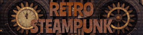 Retro Steampunk.Brown.text.Victoriabea - png ฟรี