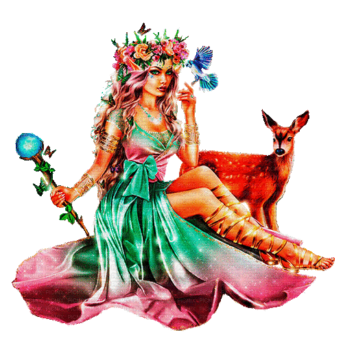 fantasy woman by  nataliplus - Бесплатни анимирани ГИФ