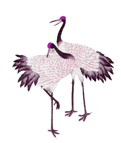 Crane.Bird.Grue.grulla.Pink.Victoriabea - PNG gratuit