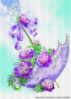 ombrelle fleurie - PNG gratuit