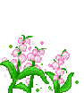 pink flowers gif - GIF animasi gratis