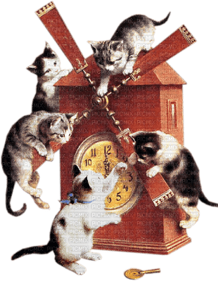 Kaz_Creations Cats Kittens Cat Kitten Windmill - Free PNG
