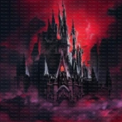Red Gothic Disney Castle - Free PNG