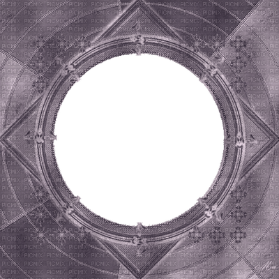 minou-frame-round-dark lila 400px × 400px - darmowe png