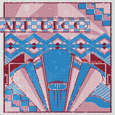 soave background animated  art deco pink blue - 免费动画 GIF