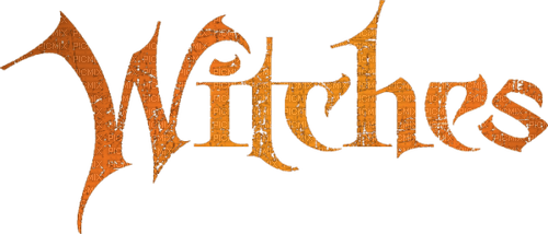Witches.Text.orange.Victoriabea - PNG gratuit