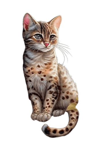 chat léopard - png gratis
