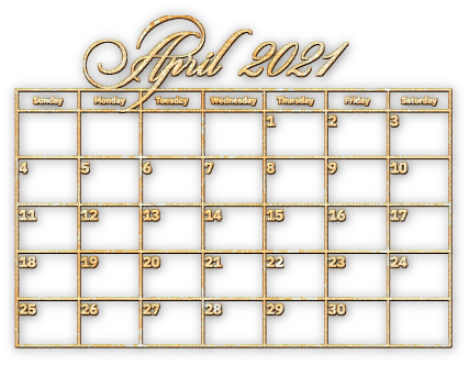soave calendar deco april text 2021 - zdarma png