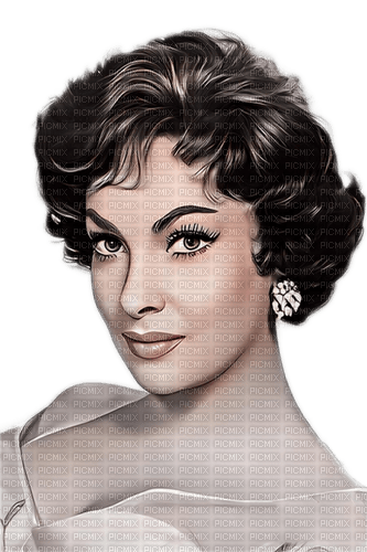 Gina  Lollobrigida milla1959 - PNG gratuit