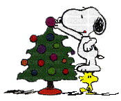 Snoopy Christmas - GIF animé gratuit