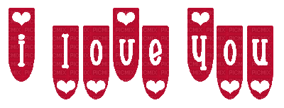 Kaz_Creations  Logo Text I Love You - GIF animé gratuit