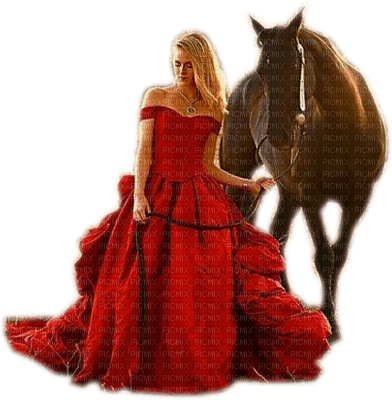 femme avec cheval.Cheyenne63 - besplatni png
