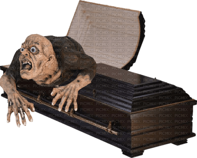 Kaz_Creations Halloween Coffin - gratis png