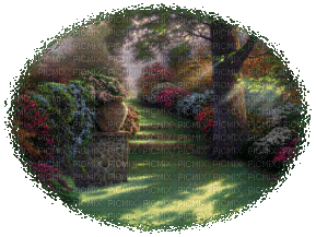 garden scenery - GIF animado grátis