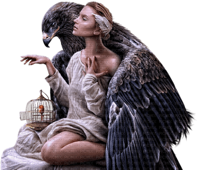 laurachan eagle woman - png grátis