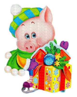 New Year pig by nataliplus - gratis png