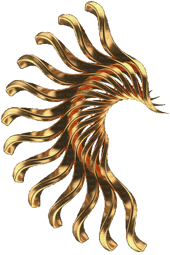 sm3 gold deco gif wing shape animated - Бесплатный анимированный гифка
