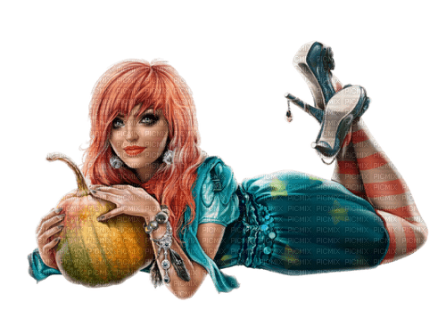 Mujer con calabaza - δωρεάν png