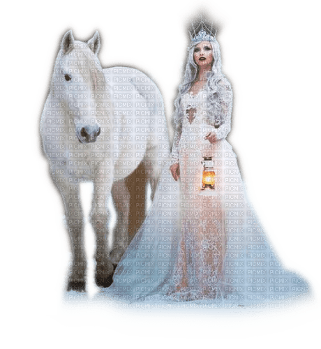 Rena Princess Pferd Prinzessin Horse white - png ฟรี
