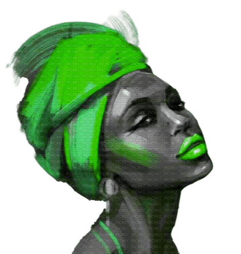 Woman africa green - ilmainen png