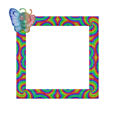 Small Rainbow Frame - GIF animasi gratis