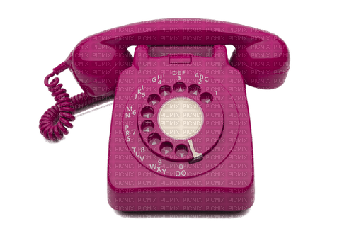 Kaz_Creations Telephone-Cerise-Deep Pink - PNG gratuit