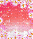 pink floral pixel background - GIF animé gratuit