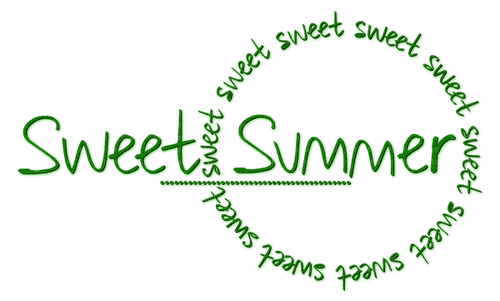 Sweet Summer.Text.Green - zdarma png