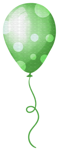 green balloon birthday - nemokama png