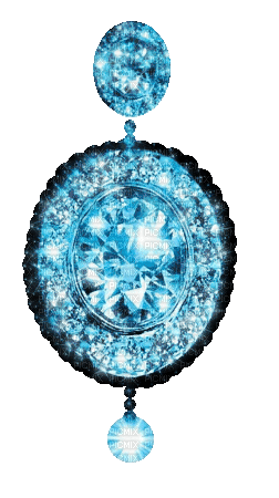 Animated.Jewelry.Blue - By KittyKatLuv65 - Бесплатный анимированный гифка