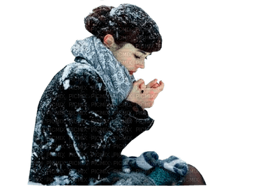 kvinna-vinter - ücretsiz png