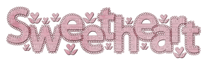 Kaz_Creations Deco Text Sweetheart - png gratuito