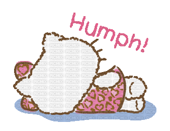 Hello kitty sticker gif humph cute mignon - Gratis animeret GIF