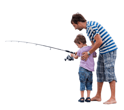 Father.Père.Child.pêche.Victoriabea - PNG gratuit