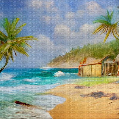 Beach Background - безплатен png
