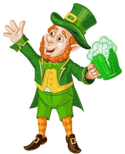 st. Patrick gnome  by nataliplus - zadarmo png