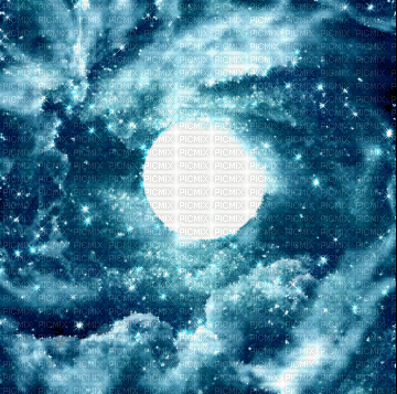Blue white sparkles clouds fond [Basilslament] - 免费动画 GIF