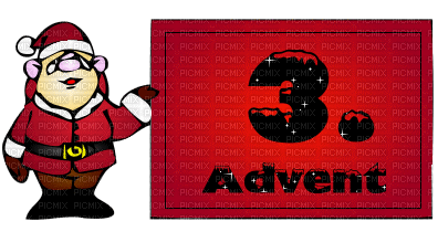 3 advent - GIF animé gratuit